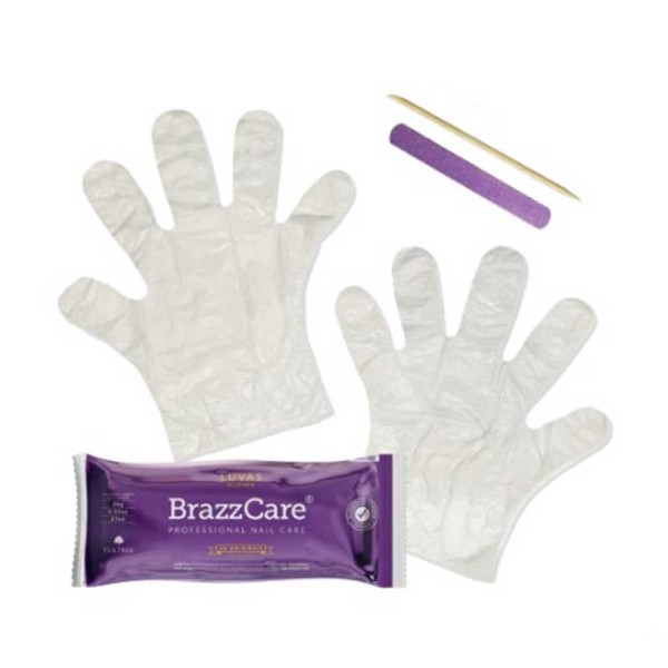 Guantes manicura 1ud Brazzcare