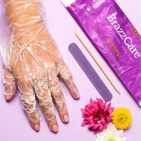 Guantes manicura 1ud Brazzcare